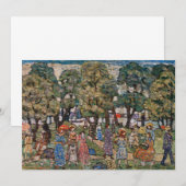 Onder de bomen door Maurice Prendergast, Fine Art (Voorkant / Achterkant)