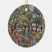Onder de bomen door Maurice Prendergast, Fine Art Keramisch Ornament (Links)