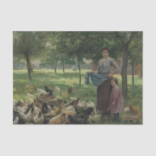 Onder de Bomen door Therese Cotard-Dupre Tissuepapier (Voorkant)