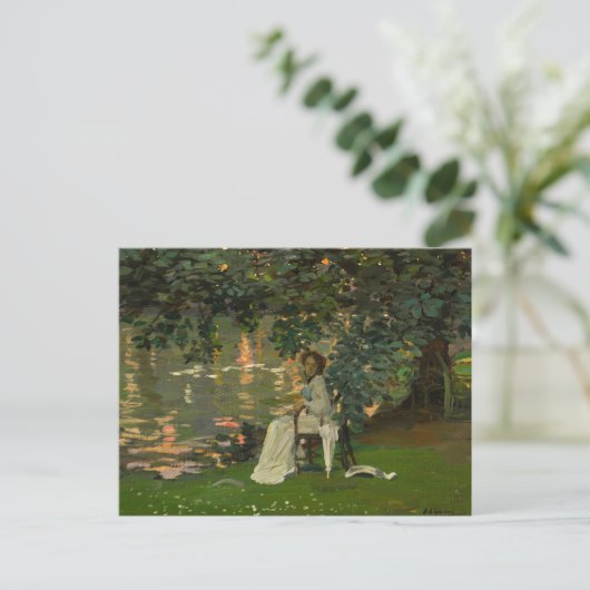 Onder de bomen, Ranelagh | Sir John Lavery Briefkaart (Staand voorkant)