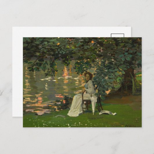 Onder de bomen, Ranelagh | Sir John Lavery Briefkaart (Voorkant / Achterkant)