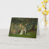 Onder de bomen, Ranelagh | Sir John Lavery Kaart (Gele Bloem)