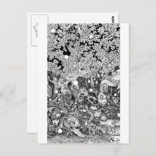 Onder de boom briefkaart (Voorkant / Achterkant)