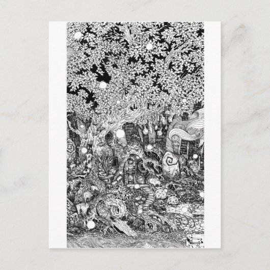 Onder de boom briefkaart (Voorkant)