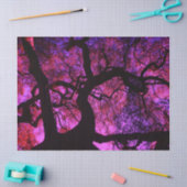 Onder de boom in roze en Paars Tissuepapier (Craft)