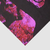 Onder de boom in roze en Paars Tissuepapier (Detail)