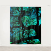 Onder de boom in Turquoise Wandkleed (Voorkant)