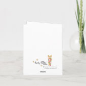 Onder de boom Retro Christmas Kaart -Roze (Achterkant)