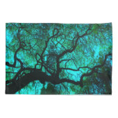 Onder de boom - Turquoise Kussensloop (Achterkant)