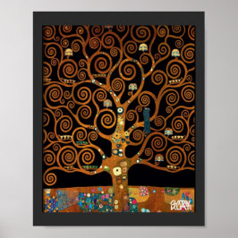 Onder de boom van het leven, door Gustav Klimt, Poster