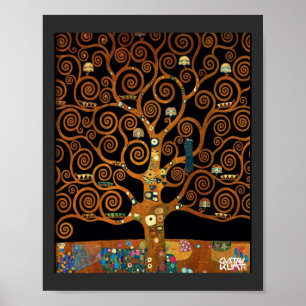 Onder de boom van het leven, door Gustav Klimt, Poster