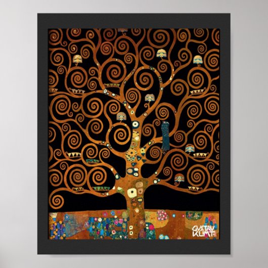 Onder de boom van het leven, door Gustav Klimt, Poster (Voorkant)