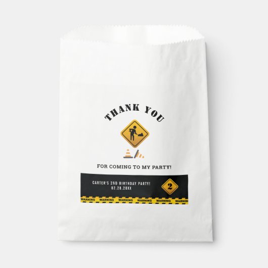 Onder de bouwminimalisator van de geboorte Editabl Bedankzakje (Voorkant)