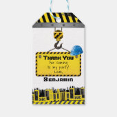 Onder de bouwwedstrijd van Birthday Hartelijk dank Cadeaulabel (Voorkant)