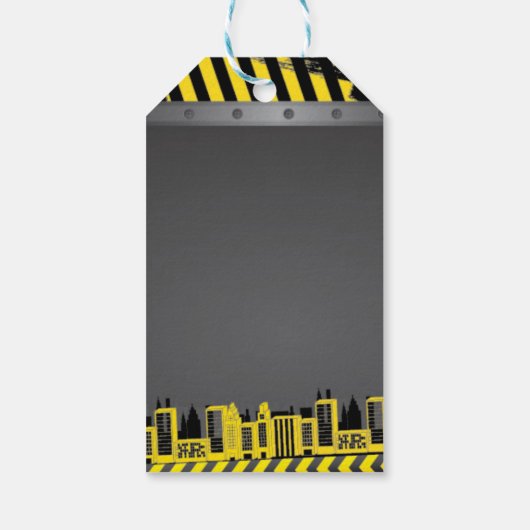 Onder de bouwwedstrijd van Birthday Hartelijk dank Cadeaulabel (Achterkant)