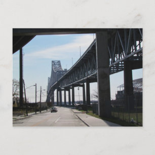 Onder de brug briefkaart