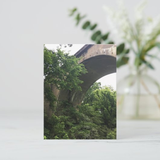 onder de brug briefkaart (Staand voorkant)