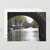 Onder de brug van Amsterdam Briefkaart (Voorkant / Achterkant)