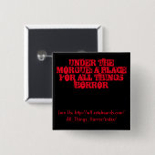 Onder de Button Morgue (zwart en rood) (Voorkant /achterkant)