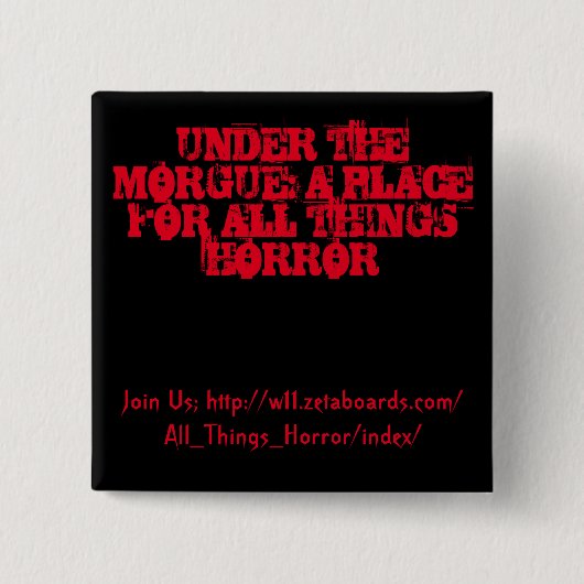 Onder de Button Morgue (zwart en rood) (Voorkant)