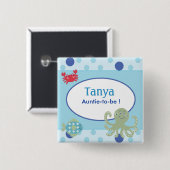 Onder de Button van de Naam Calypo van het Zee (Voorkant /achterkant)