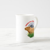 Onder de Capybara-maan Cute Dier Porselein Kop (Voorkant rechts)