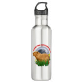 Onder de Capybara Maan Funny Capybara Waterfles (Voorkant)