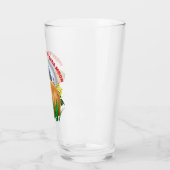 Onder de Capybara-maan Grappige Capybara Glas (Links)