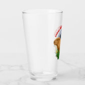 Onder de Capybara-maan Grappige Capybara Glas (Rechts)