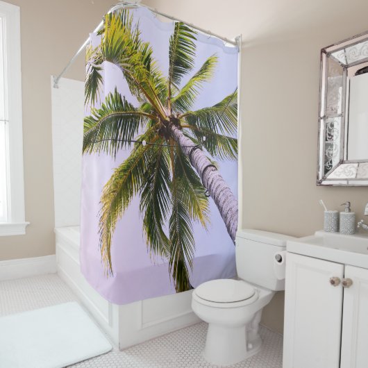 Onder de Caribische palmboom 1 Douchegordijn (In situ)