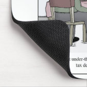 Onder de Cartoon van de belasting van de Dog van d Muismat (Hoek)