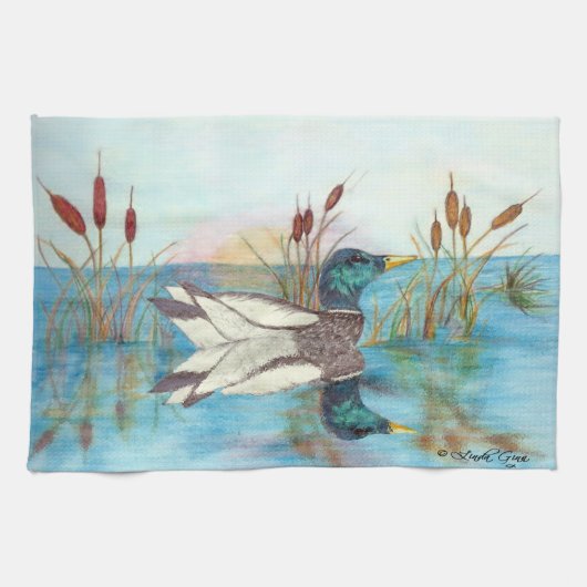 Onder de Cattails Kitchen Towel Theedoek (Horizontaal)