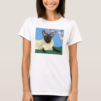 Onder de Cherry Blossom wmn baby doll limoen T-shirt