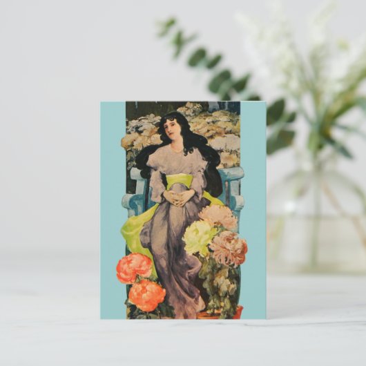 Onder de Chrysanthema Briefkaart (Staand voorkant)