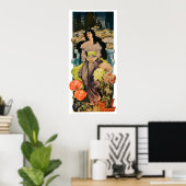 Onder de Chrysanthema Poster (Thuiskantoor)