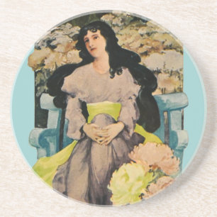 Onder de Chrysanthema Zandsteen Onderzetter