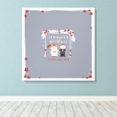 ONDER DE CHUPPAH Joods Huwelijk Inloggen Board Canvas Afdruk (Insitu (Houten vloer))