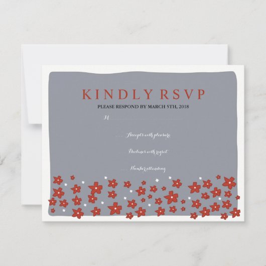 ONDER DE CHUPPAH Joods Wedding Reply Card RSVP Kaartje (Voorkant)