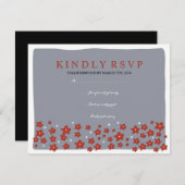 ONDER DE CHUPPAH Joods Wedding Reply Card RSVP Kaartje (Voorkant / Achterkant)
