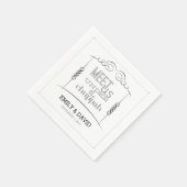 Onder de Chuppah Joodse bruiloft servetten (Hoek)