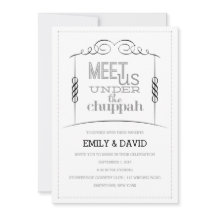 Onder de Chuppah Joodse Trouw Uitnodiging