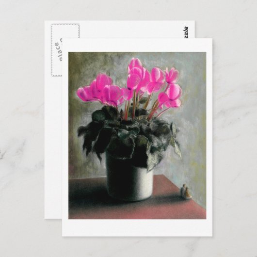 Onder de Cyclamen Briefkaart (Voorkant / Achterkant)