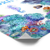 Onder de de Snacks en Drinken van het Baby shower  Poster (Hoek)