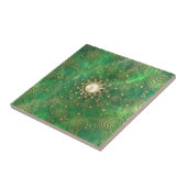 Onder de Decoratieve Tegel van het Zee Emerald Tegeltje (Zijkant)