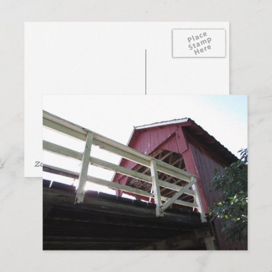 Onder de Dekte Brug Briefkaart (Voorkant / Achterkant)