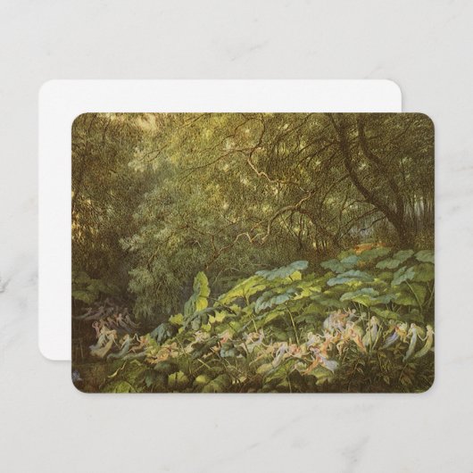 Onder de Dock Leaves van Richard Doyle, Fairy Art (Voorkant / Achterkant)