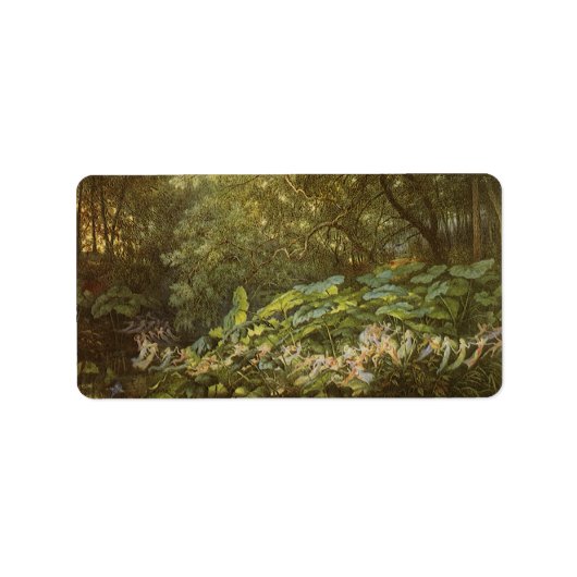 Onder de Dock Leaves van Richard Doyle, Fairy Art Etiket (Voorkant)