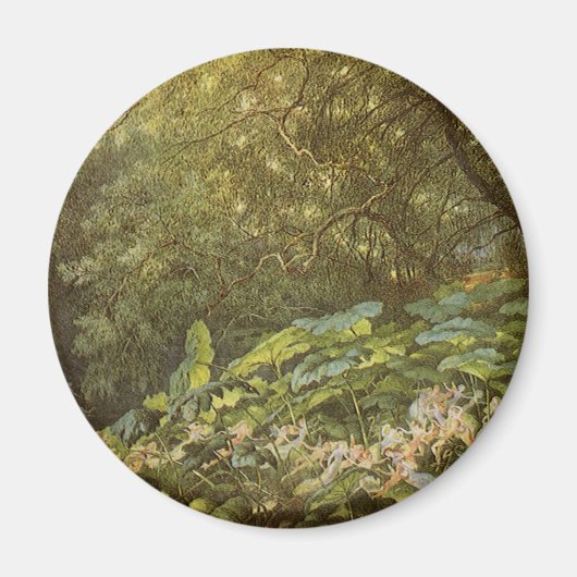 Onder de Dock Leaves van Richard Doyle, Fairy Art Magneet (Voorkant)