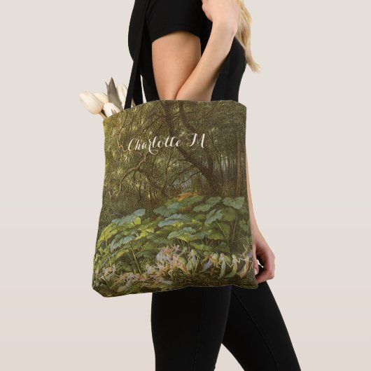 Onder de Dock Leaves van Richard Doyle, Fairy Art Tote Bag (Dichtbij)