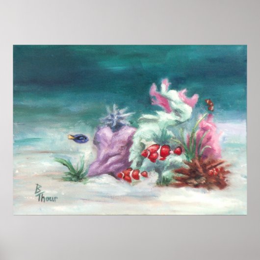 Onder de Druk van het Poster van het Zee (Voorkant)